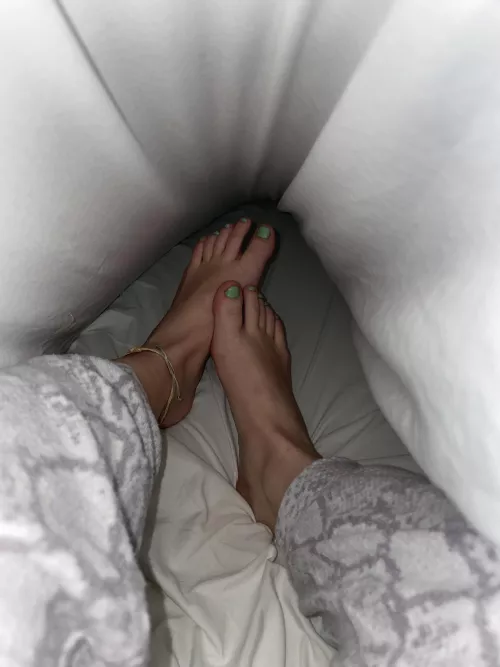 I love the way my feet feel in the sheets