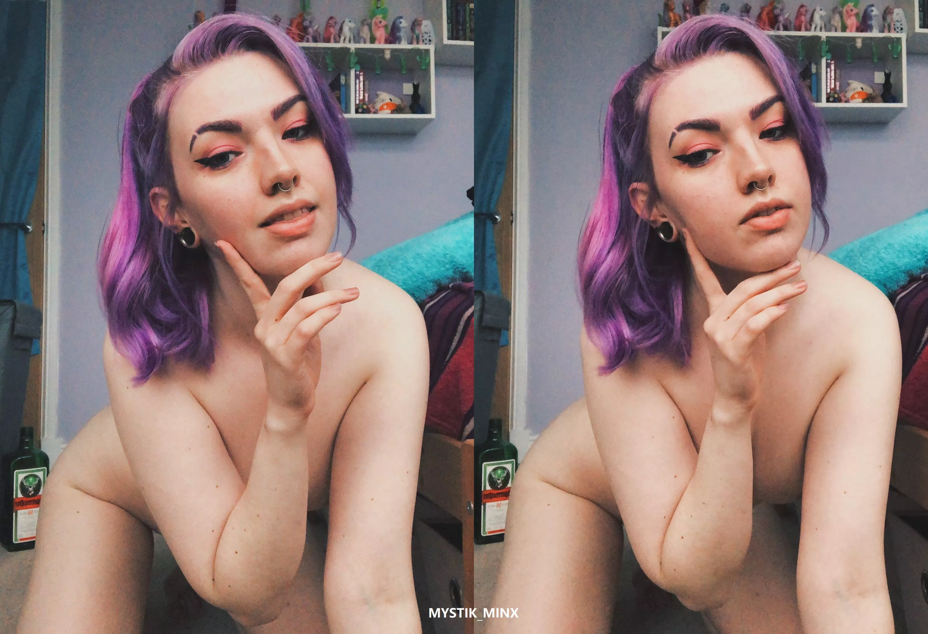 I love this selfie cause you can't see anything hehe