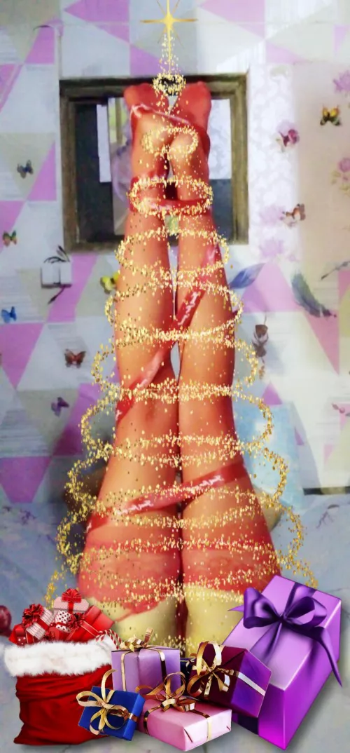 I made a Christmas tree last Sunday evening.