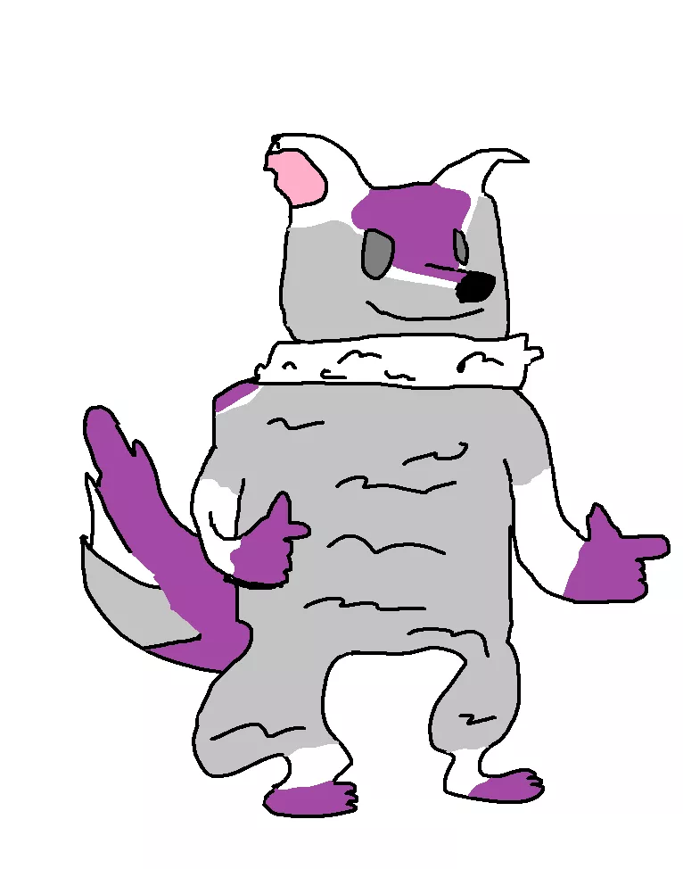 I made some art of my fursona (I know it's bad, but I tried my hardest)