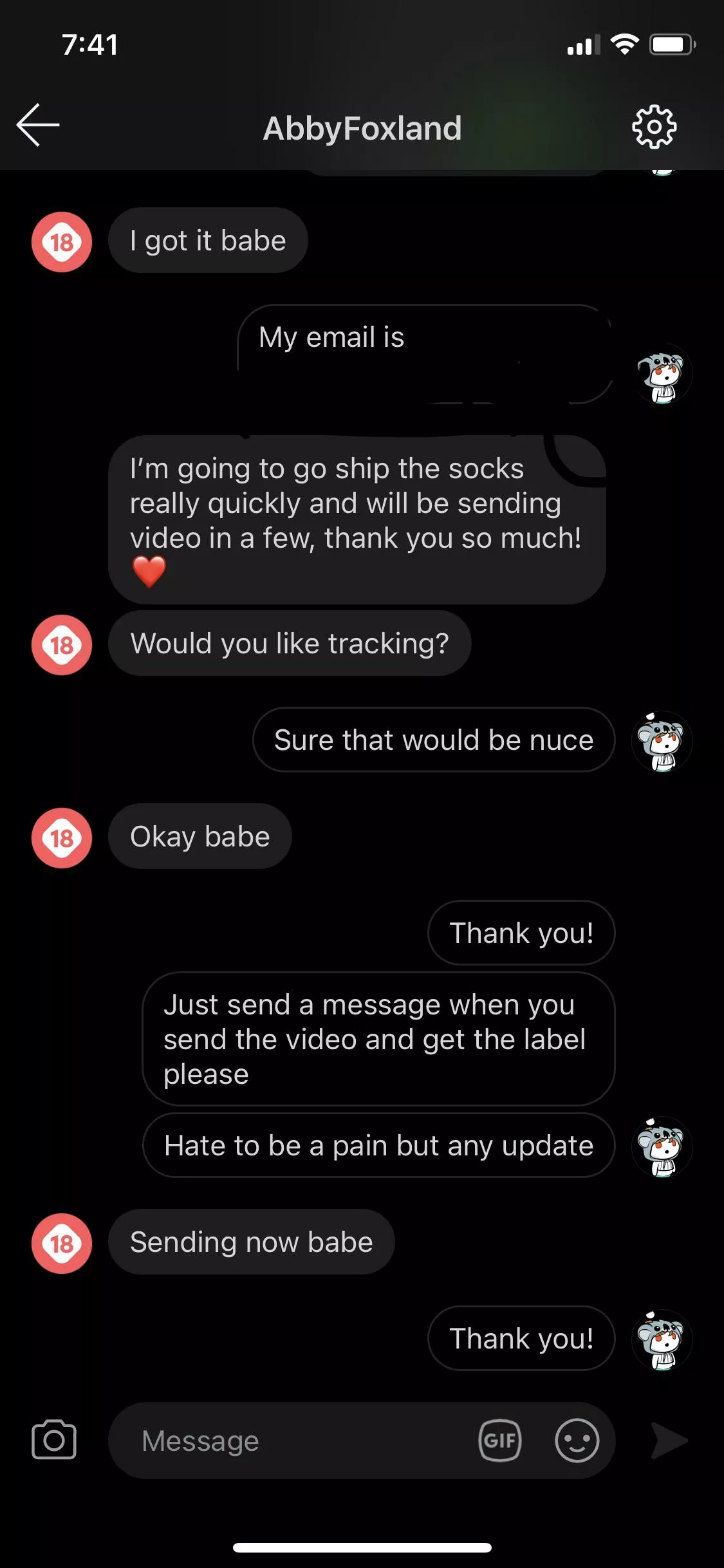 I mean is scamming really necessary for something as easy as selling socks? After these messages she accepted my payment then deleted her account. Just really sad tbh I mean is scamming really necessary for something as easy as selling socks? After these messages she accepted my payment then deleted her account. Just really sad tbh