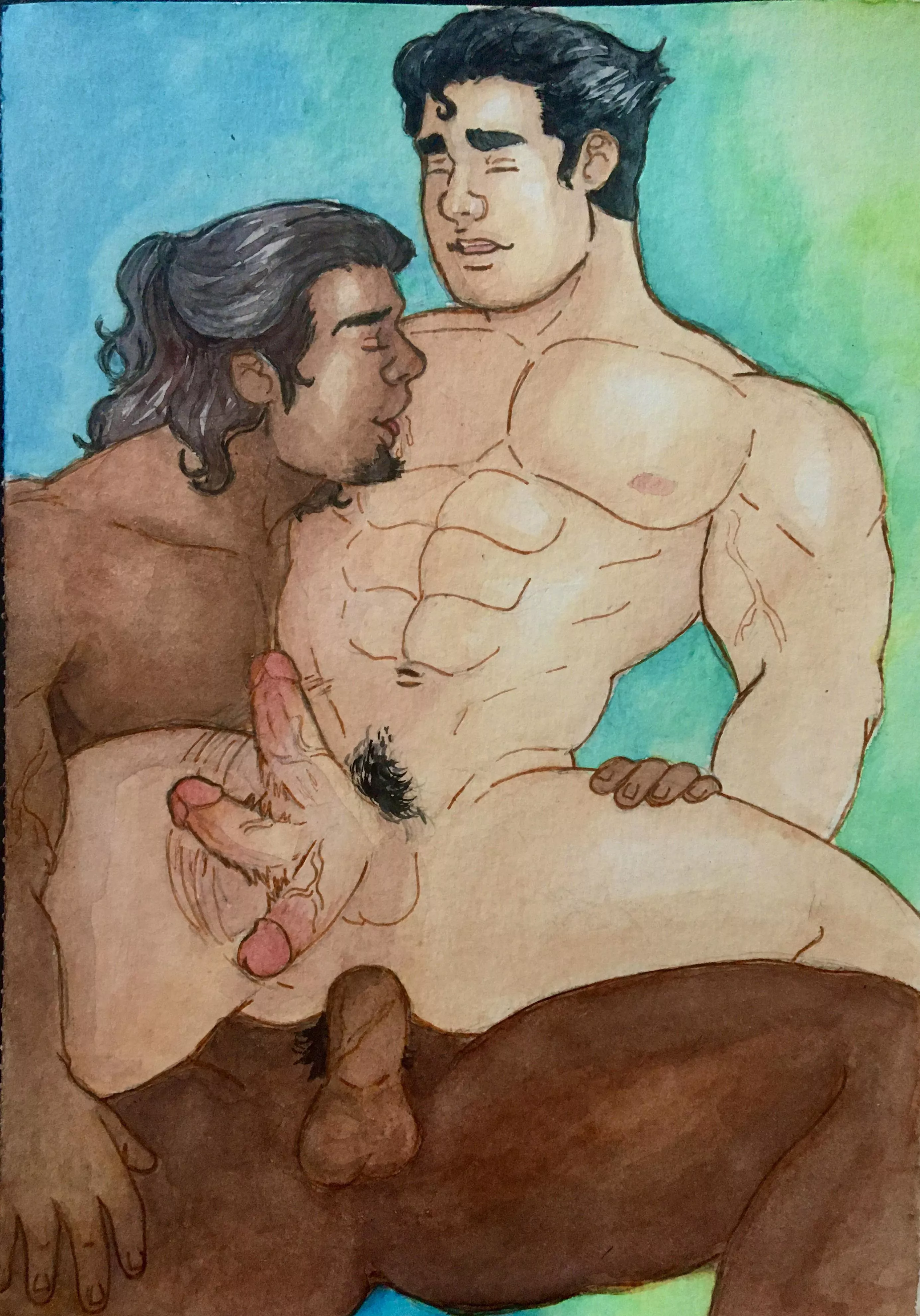 I need opinions part 2 Bolin and Tonraq ( watercolor ) - check my twitter and my patreon if you wanna help me out 😜