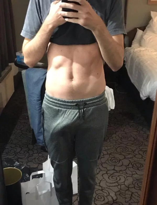 I never realized these pants were so... indiscreet. Now I’m thinking of the tines I wore it to the gym