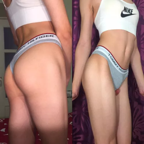 I put on my sister's clothes while I was alone at home🤭