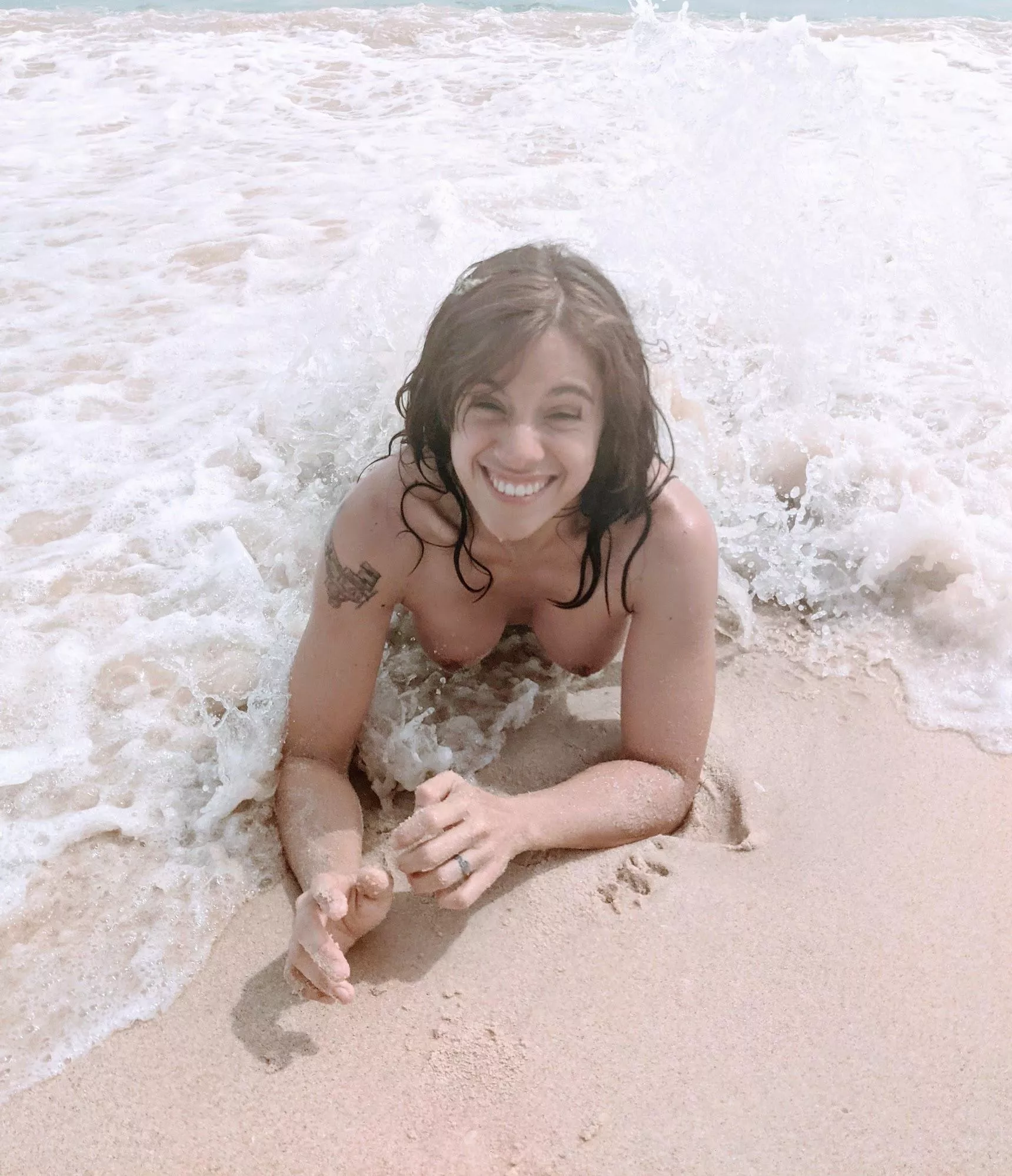 I really want the water to cover me up a bit but... it's coollldddd! I really want the water to cover me up a bit but... it's coollldddd!