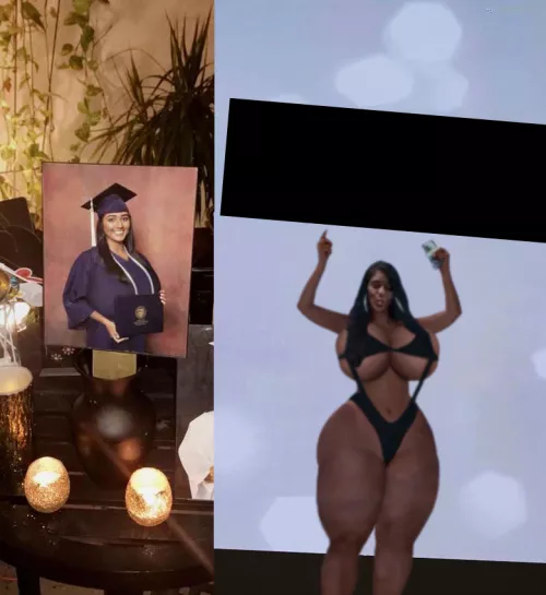 I said fuck my college degree bitch I'm built to fuck