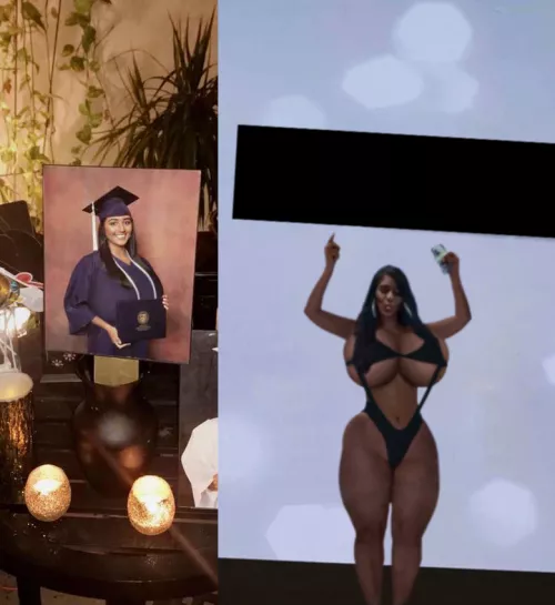 I said fuck this college degree bitch I'm built to fuck