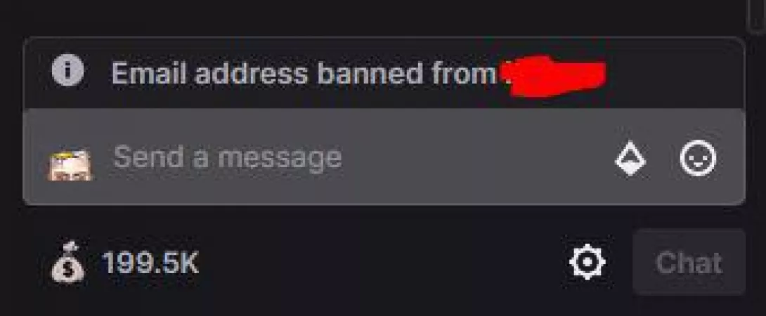 I saw this upon coming into a streamer I follow. I watch this man nearly every time he goes live and was here 2 hours prior and everything was normal. NO idea what this is. Is it new? How do we resolve it? He never banned me. He's actively trying to fig