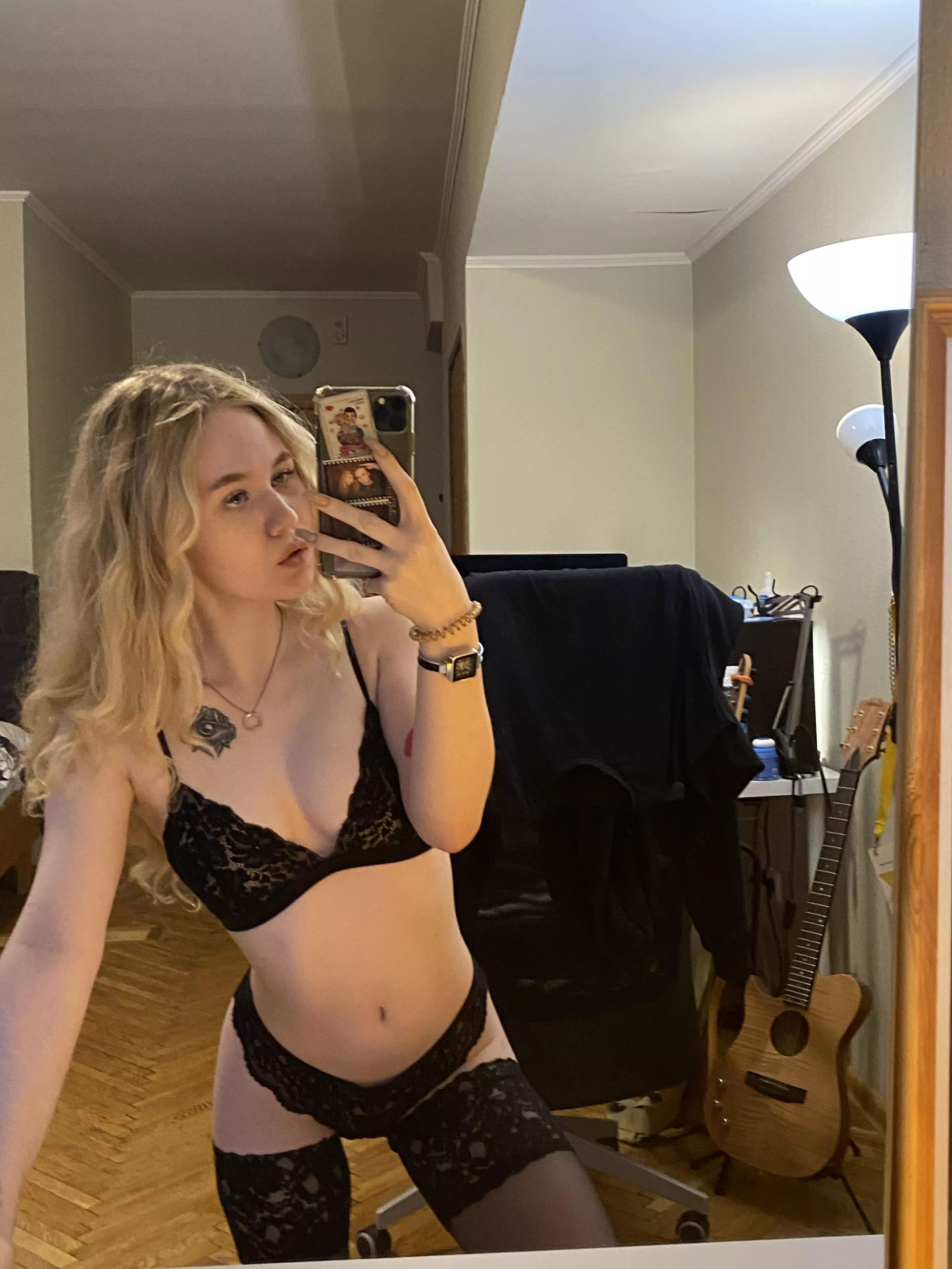 I surprised my music teacher but not with my guitar