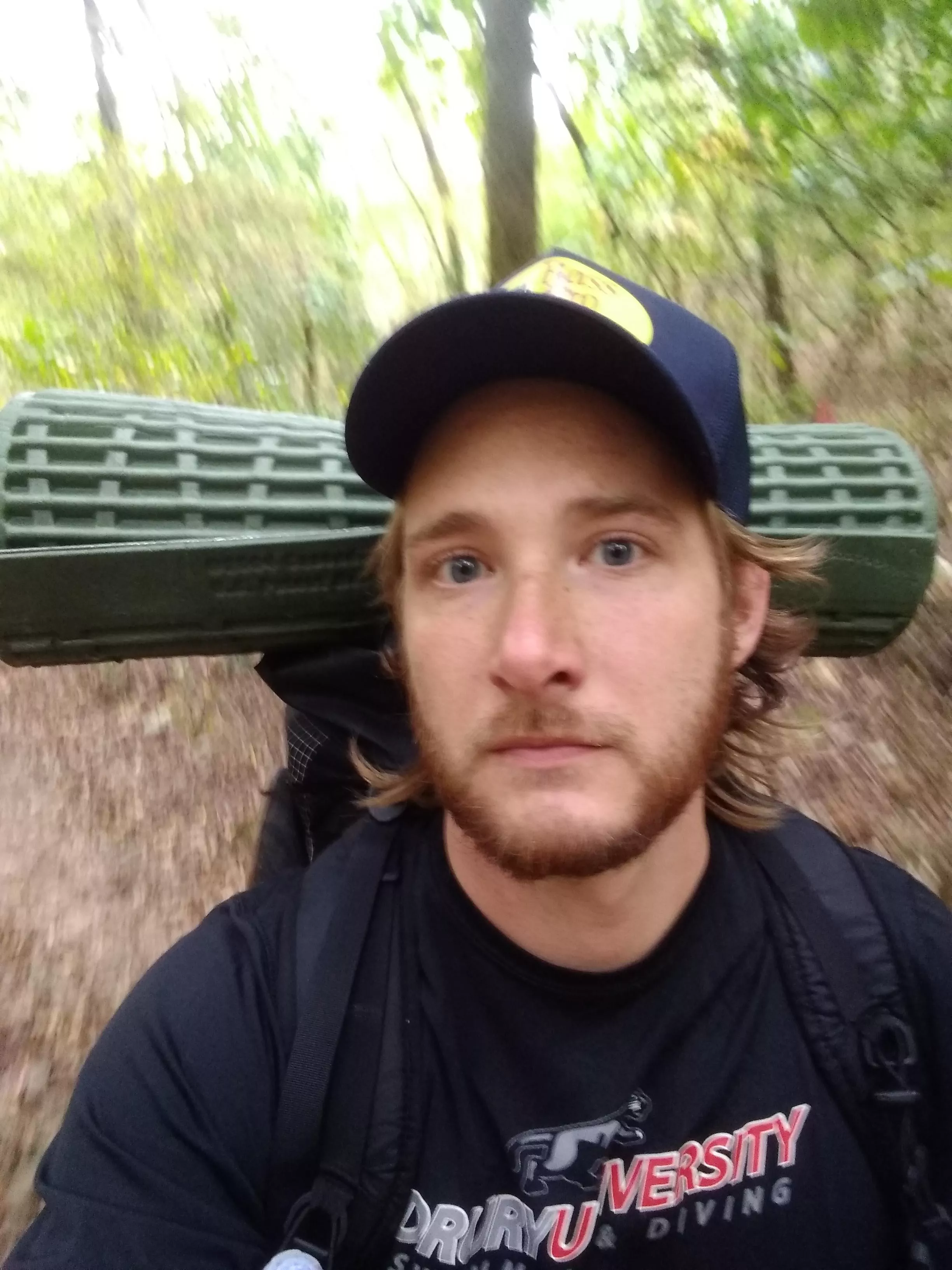 I swear I was having fun backpacking in the rain. Felt cute tho I swear I was having fun backpacking in the rain. Felt cute tho