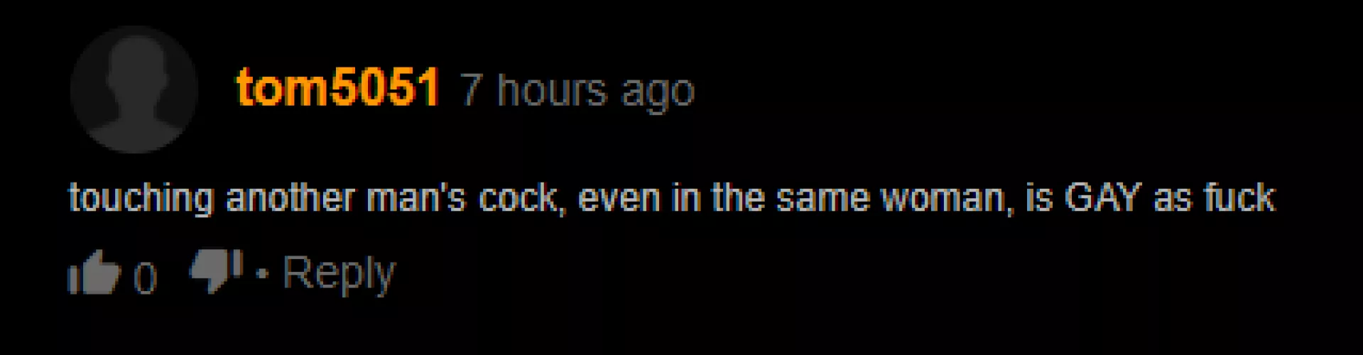 I swear pornhub comment section is just a different breed