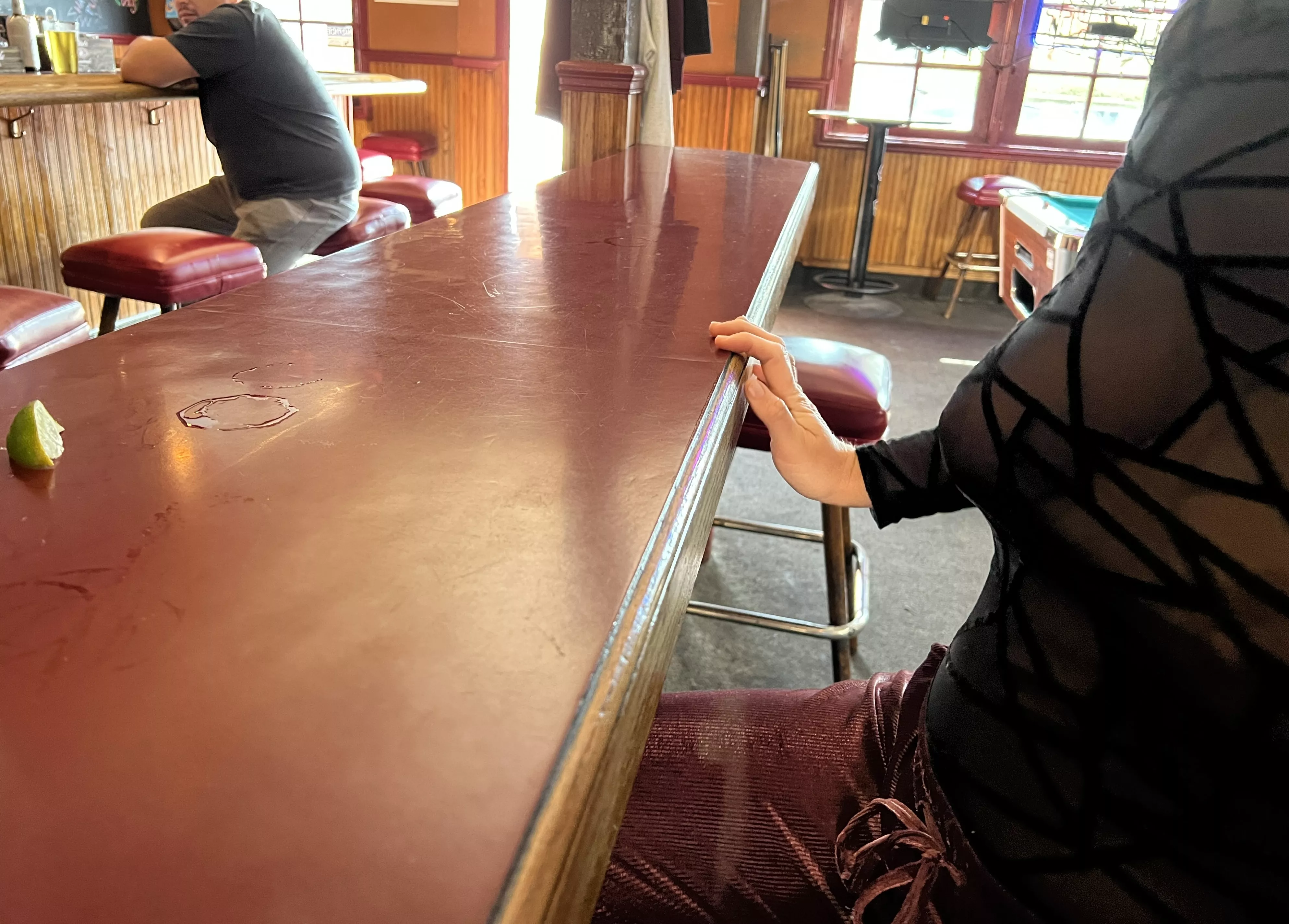 I think he may be sneaking a peek. I think he may be sneaking a peek.