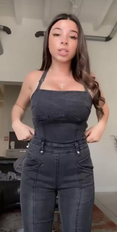 i think her tits, hips, and thighs need to double in size!