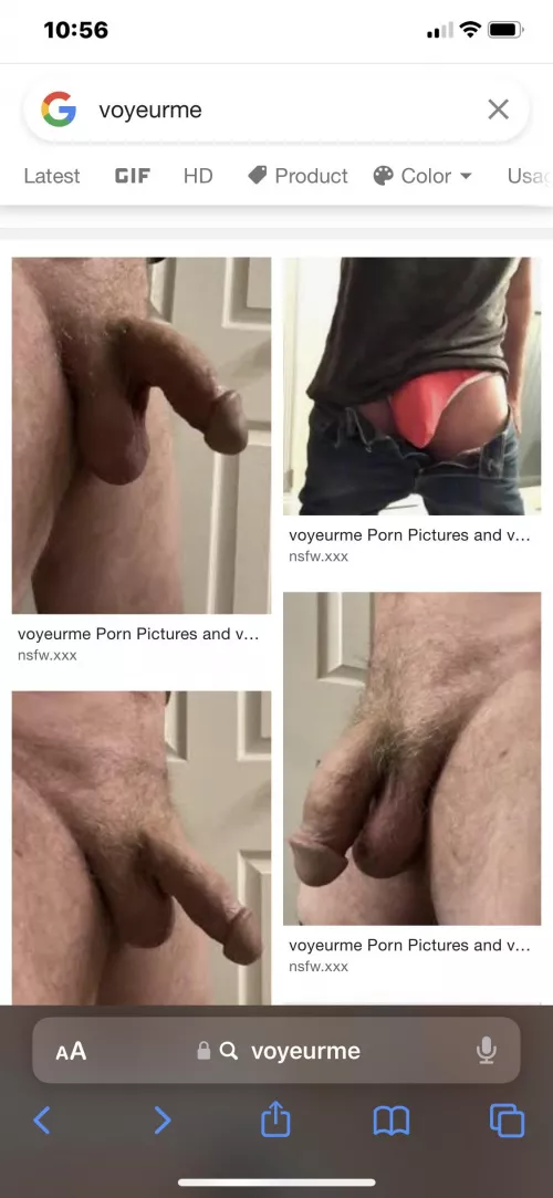 I think it is kind of a turn on to see myself show up in a google search 😊🤷♂️