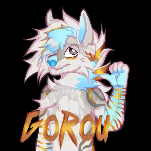 I tried to do a badge for my oc ^^ (art by me~)