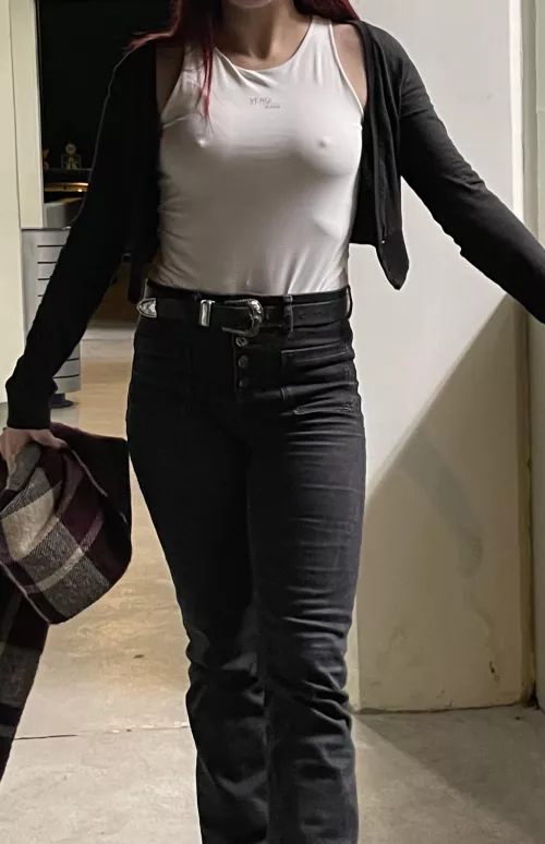 I tried to wear a bra, my boyfriend demanded to take it off so everyone can see my nipples