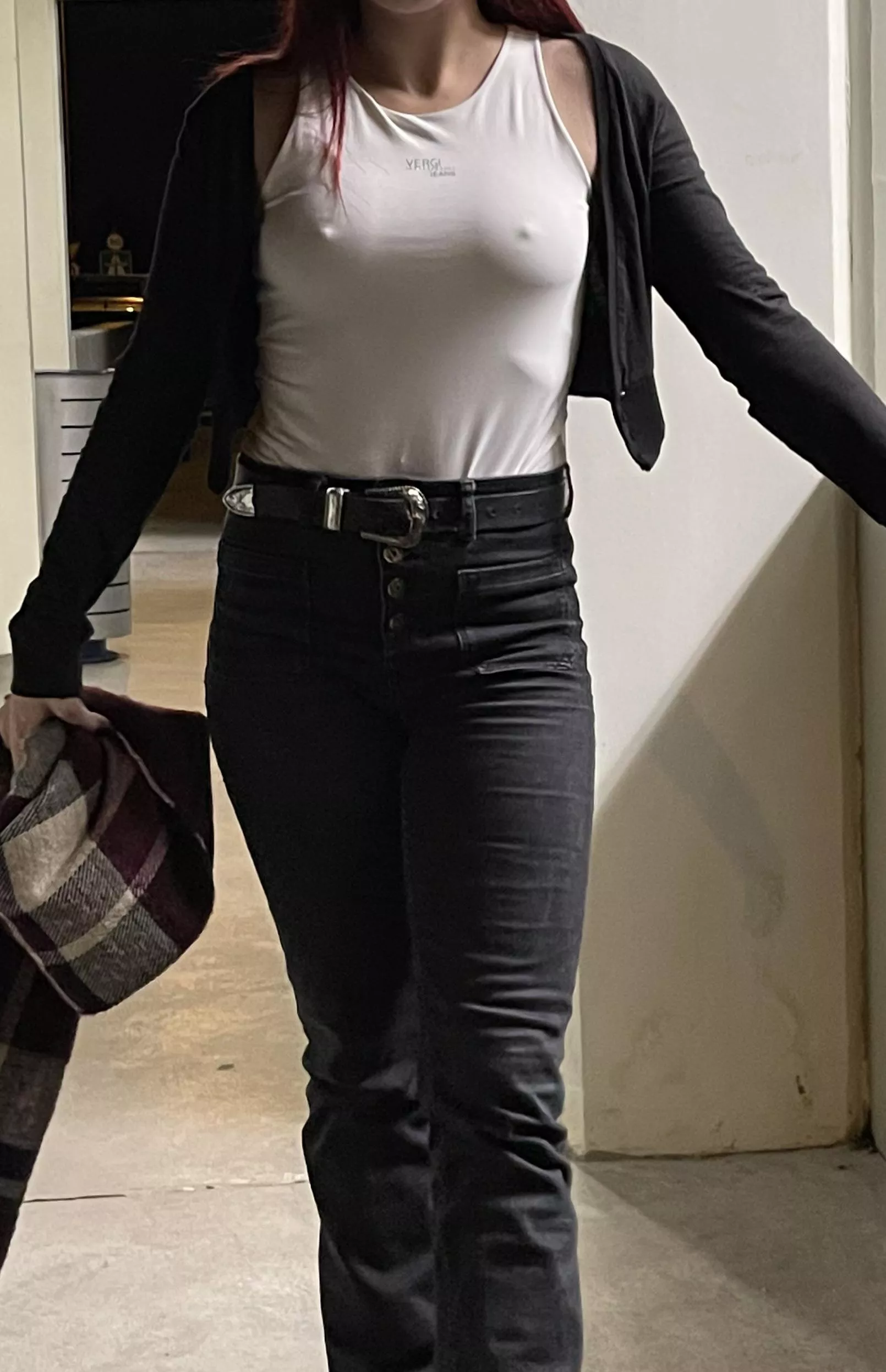 I tried to wear a bra, my boyfriend demanded to take it off so everyone can see my nipples