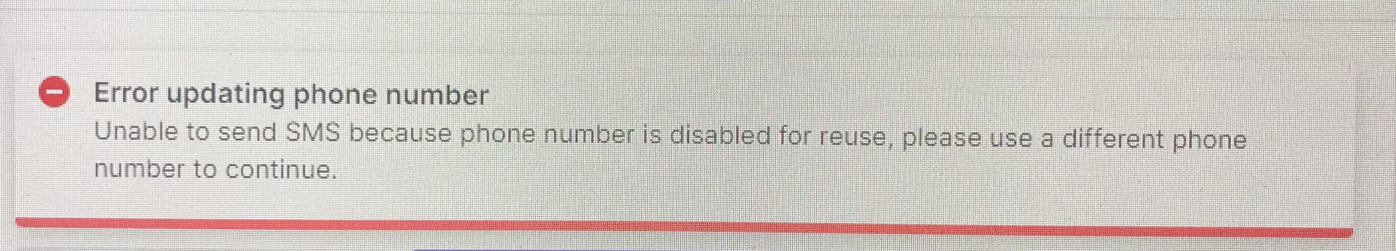 I try to verify my phone number to type in a Verified only chat and get this message, I’ve tried everything i can find except for asking Reddit.