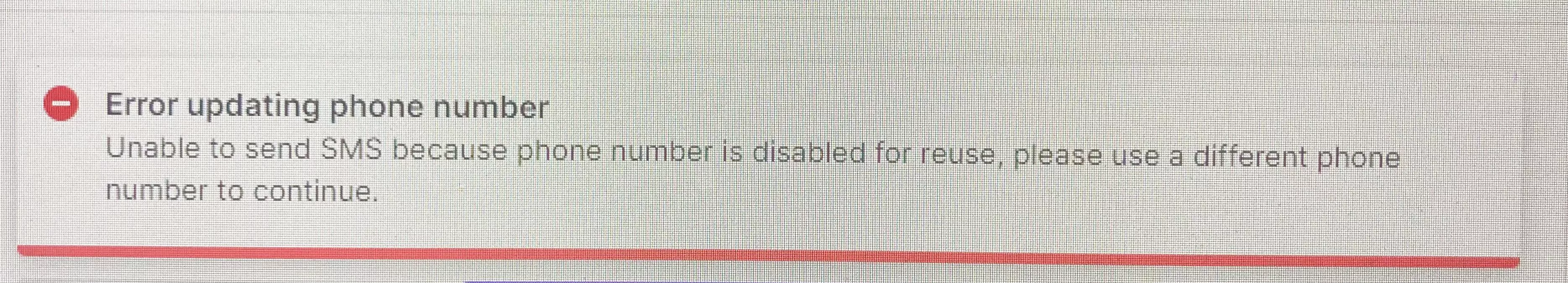 I try to verify my phone number to type in a Verified only chat and get this message, I’ve tried everything i can find except for asking Reddit.