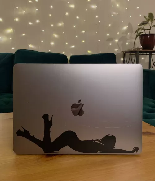 I turned myself into a sticker! Laptop, mirror, car, stick me anywhere you want 😉