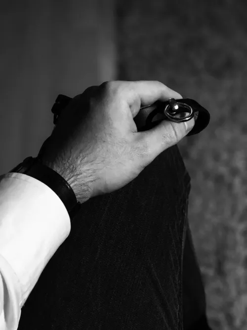 I want to collar you