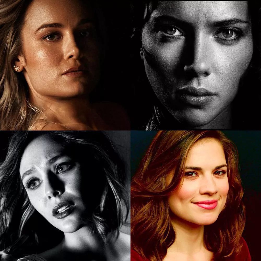 I want to have gay sex for the Marvel girls like Scarlett Johansson, Brie Larson, Elizabeth Osen, and Hayley Atwell