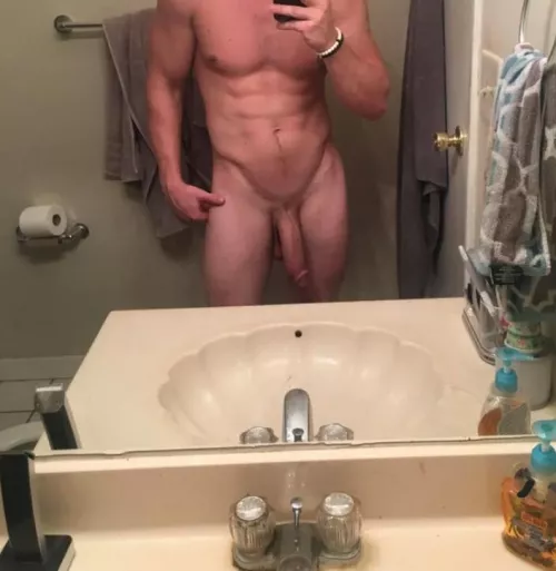 I want to watch myself fuck you against the mirror...