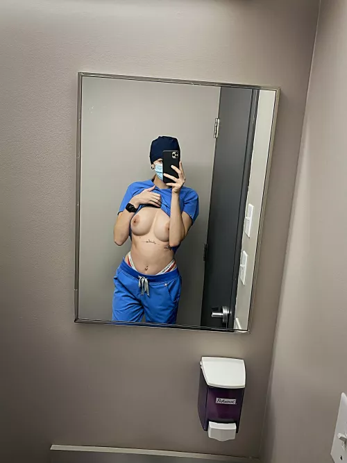I was a work and thought iβd take a little break to go be naughty!