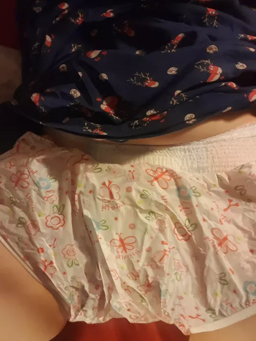 I was glad that I was wearing the plastic pull up over my nappy. It might have leaked a little. π€«