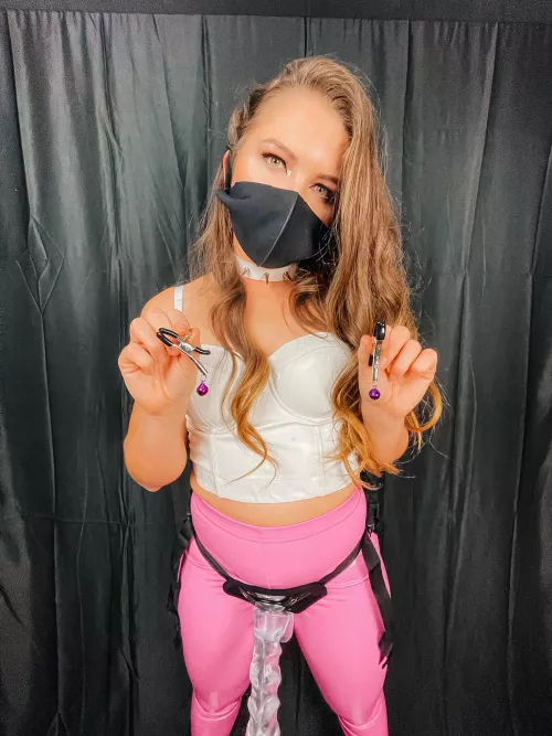 I was gonna add some sound fx before I fuck you. Get them nipples out for me slut 😈🔔 [domme] [oc]