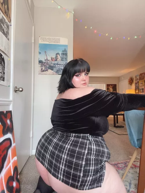 i was taking selfies and my skirt slipped up. i guess my ass is just too big 🙄