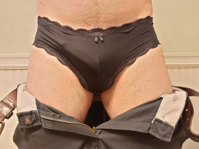 I was wearing them around the house and had a request for a front view, what do you think?