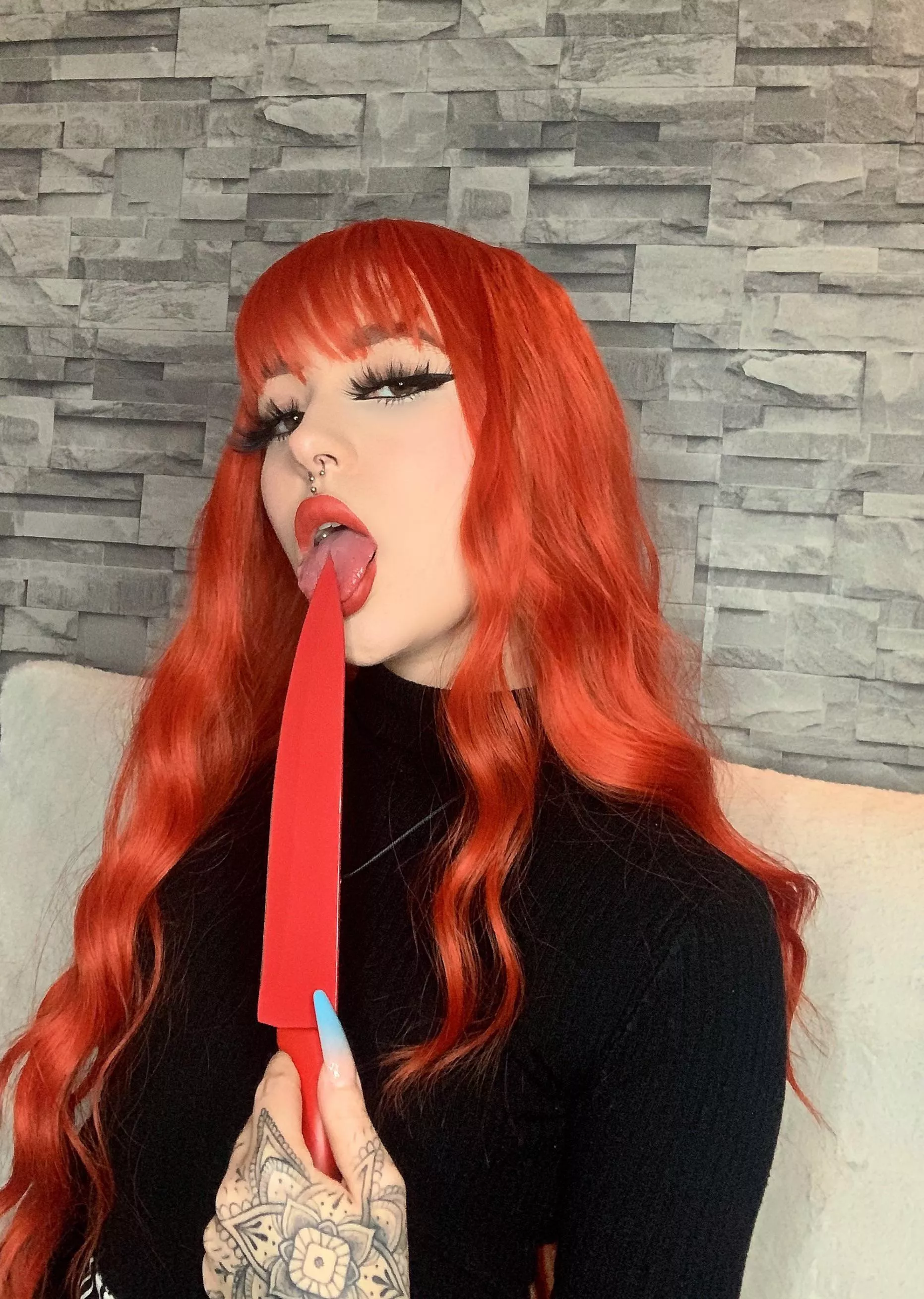 I will press it against your tiny clitty and watch you gasp in fear like a pathetic little bitch you are [domme]