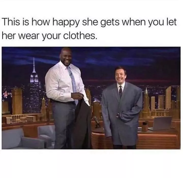 I wish I could have my future Daddy's clothes too.