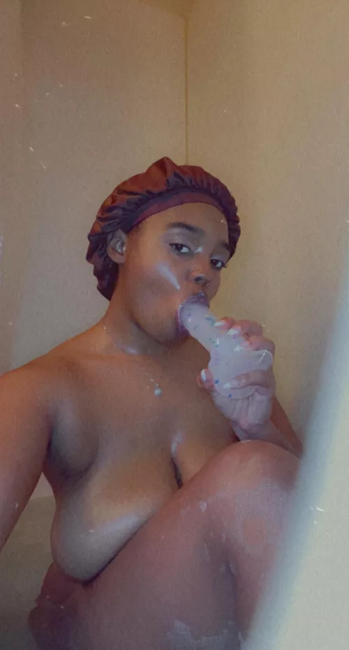 I wish I could suck you instead of this toy