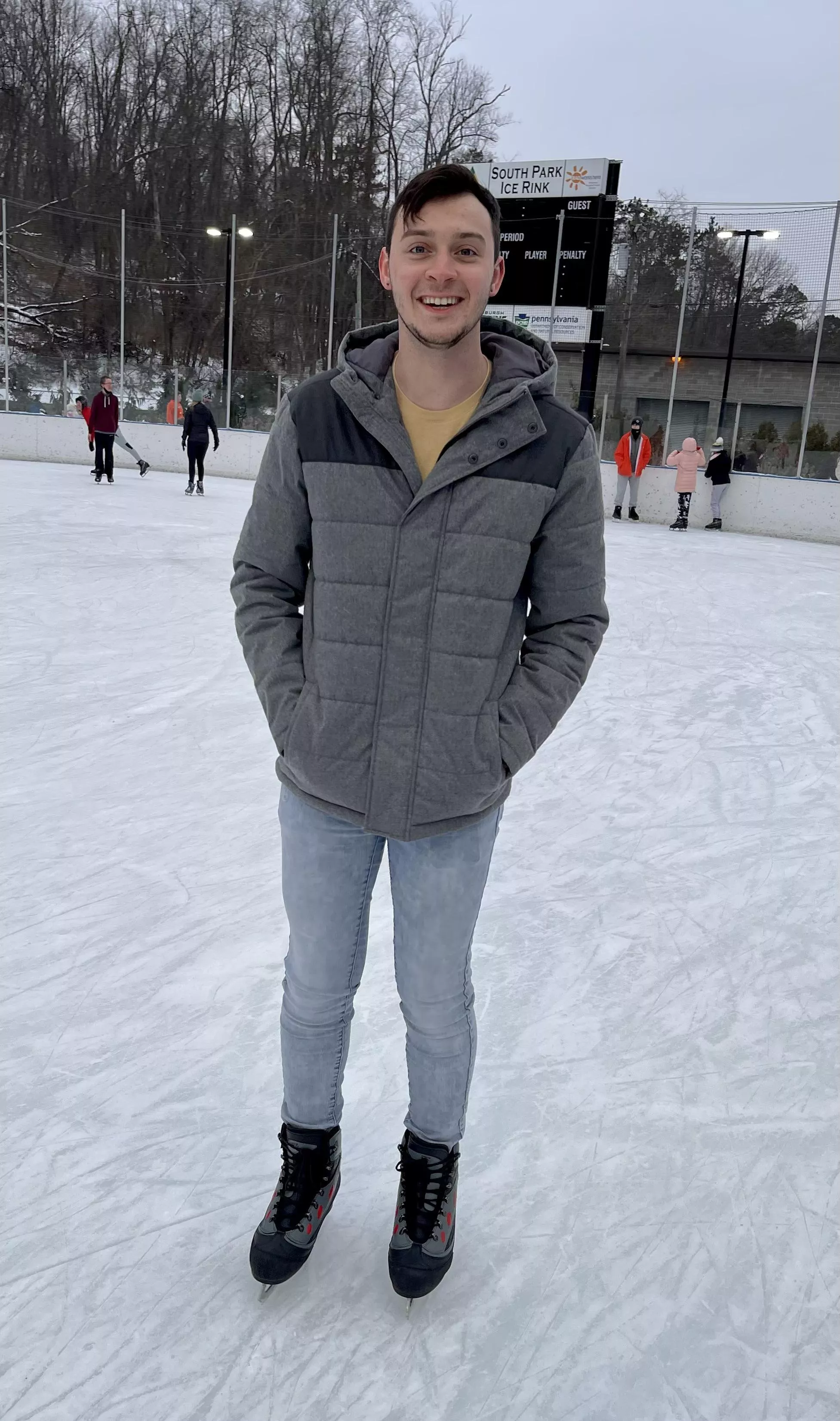 Ice skating is fun))