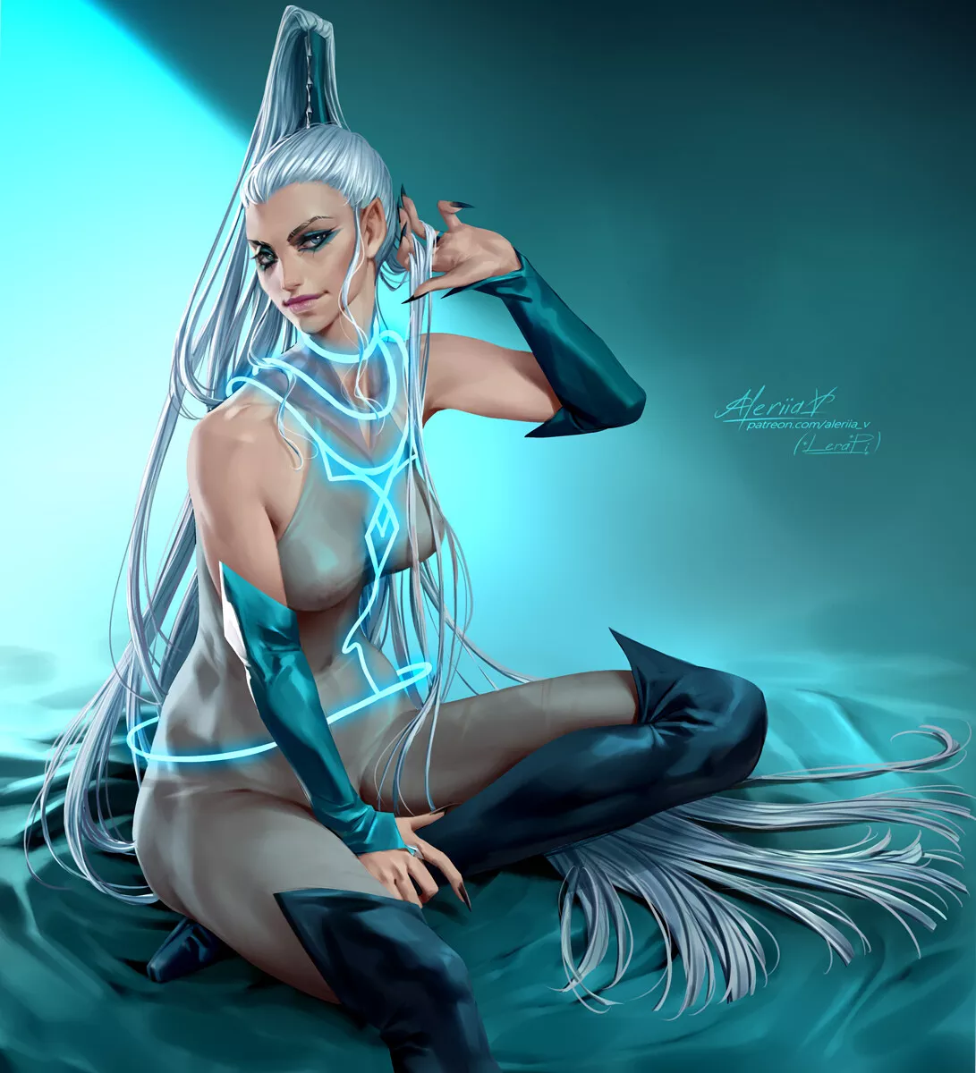 Icy stream commission by Aleriia_V (lerapi)