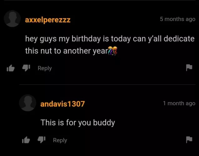 I'd like the dedicate this next one to axxelperezzz