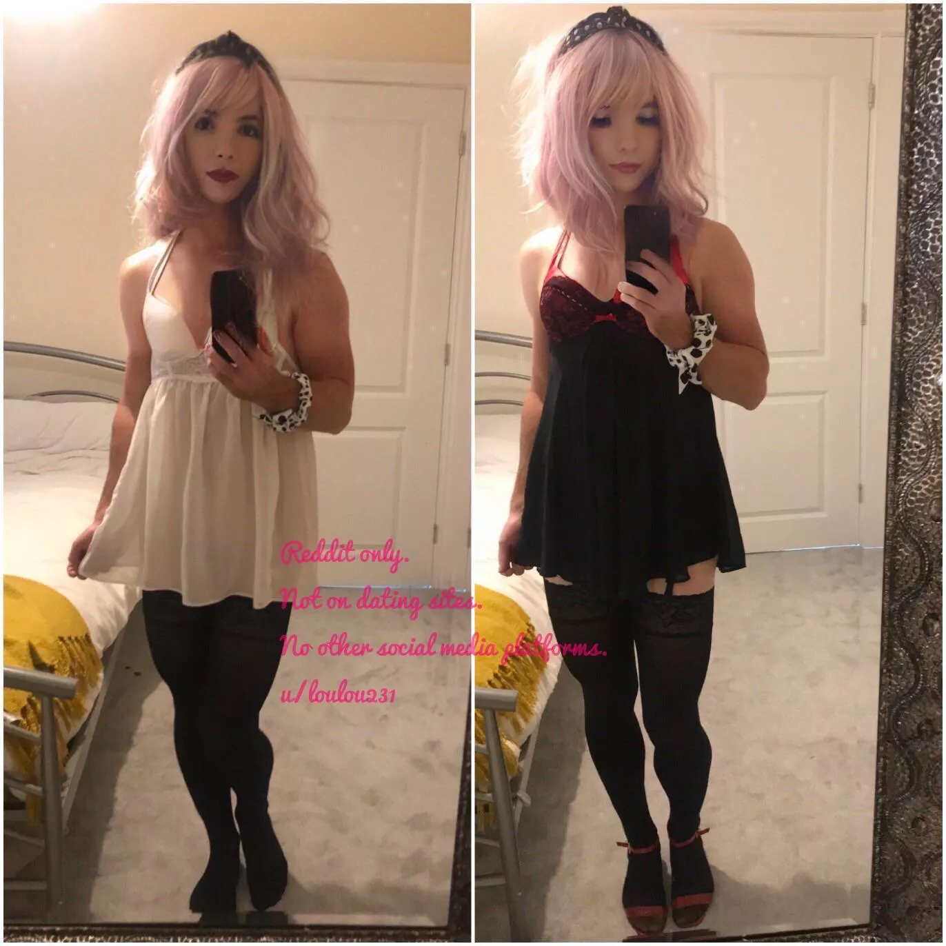 If I let you fuck me in my sisters lingerie, promise not to make a mess? 😳