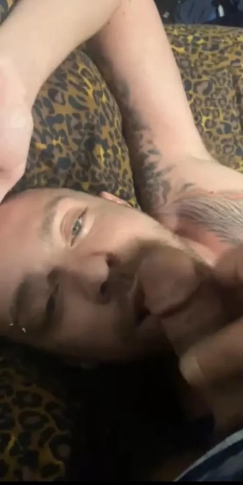 If I was tied up looking at you like this, would you feed me your cock?