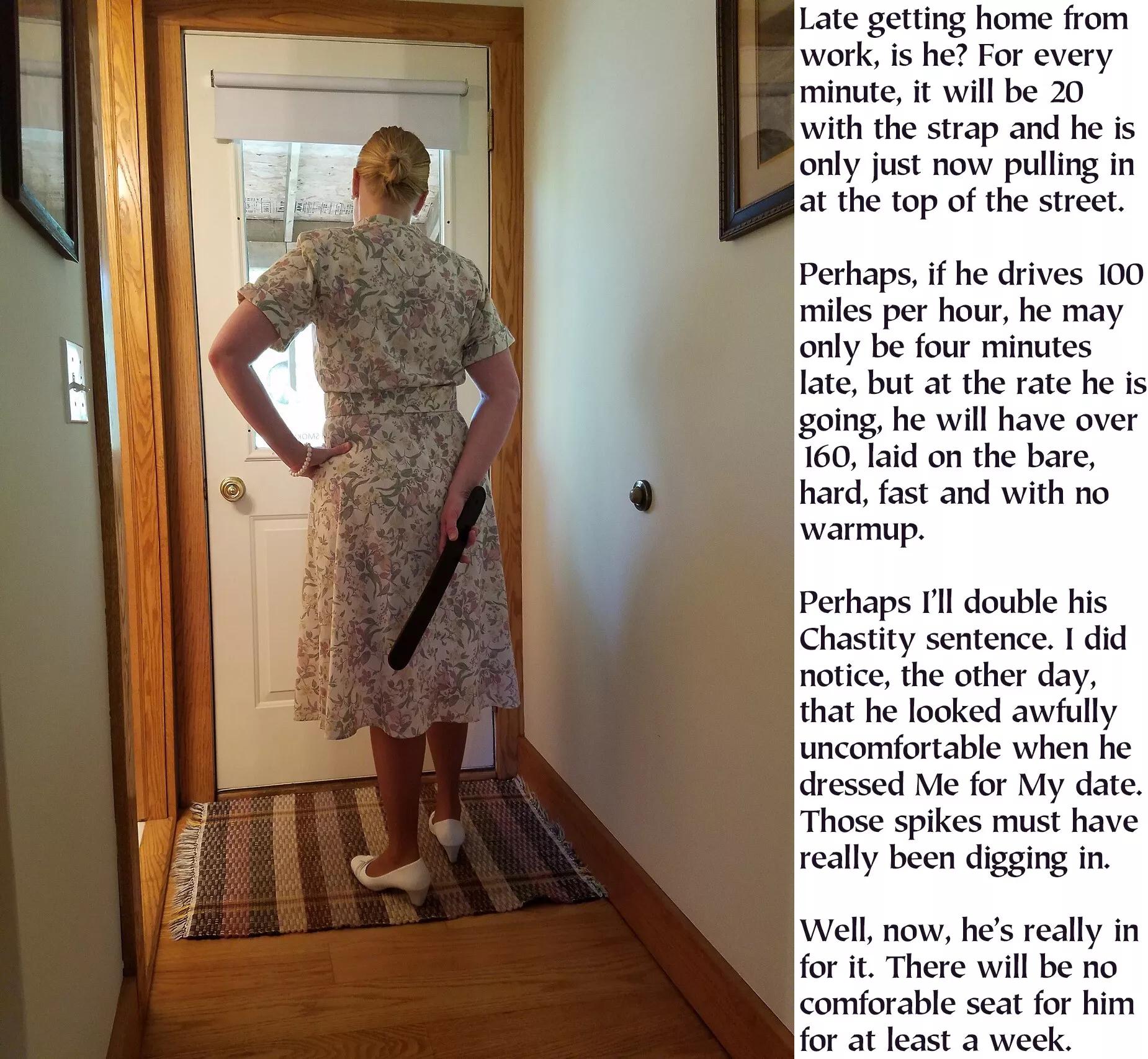 If She is late for Her date tonight, there will be much more.