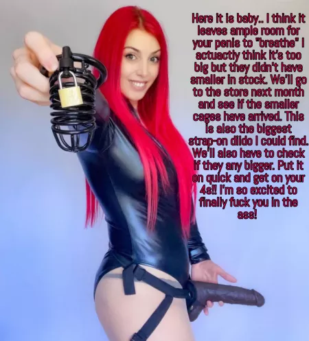 If that cock looks big imagine the one she'll get later!