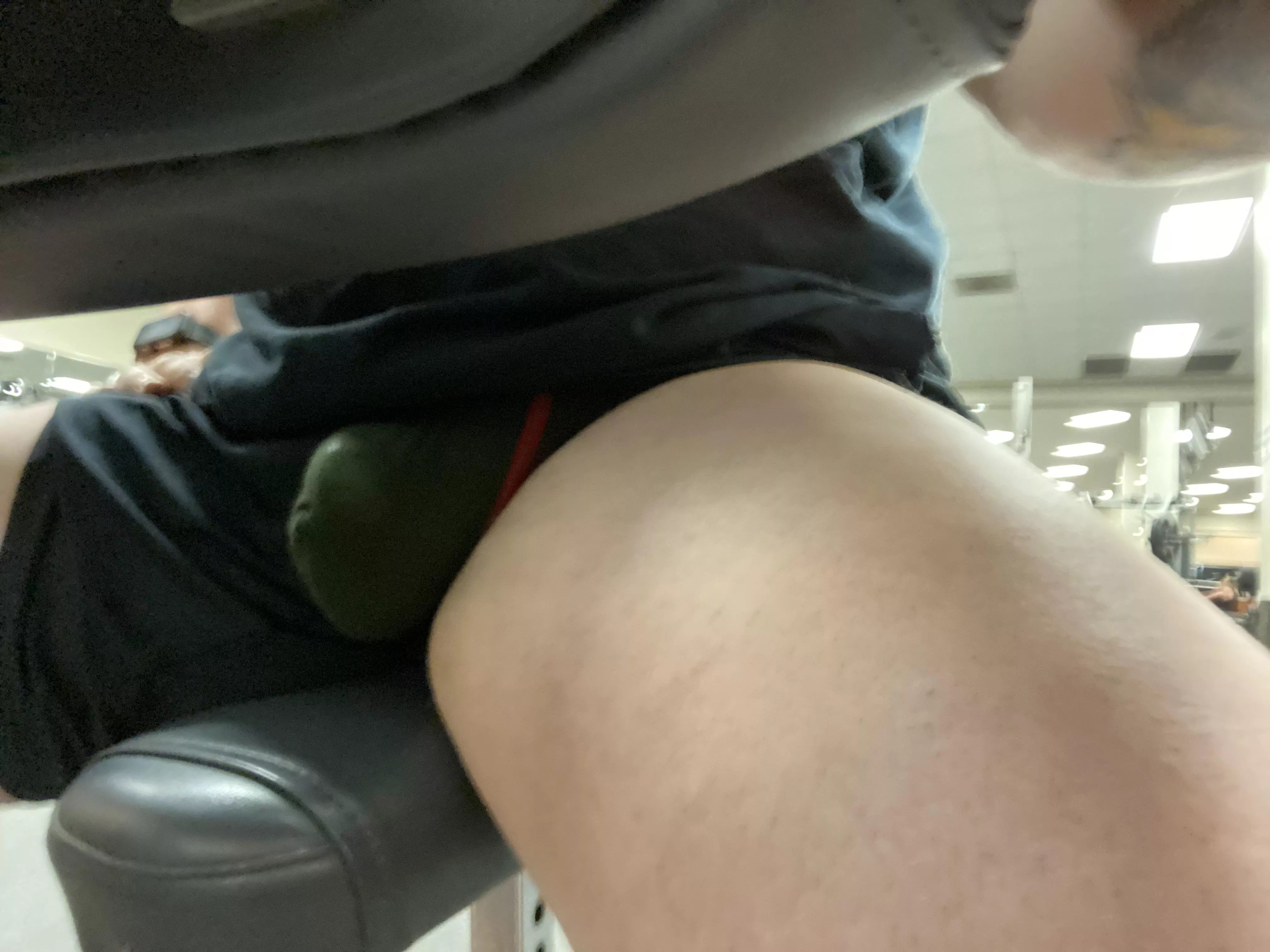 If you ever see my bulge out like this In the gym, grab it.