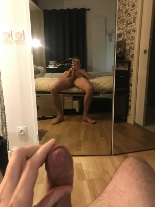 If you ever stop by my place, you could watch as I am fucking you 😇