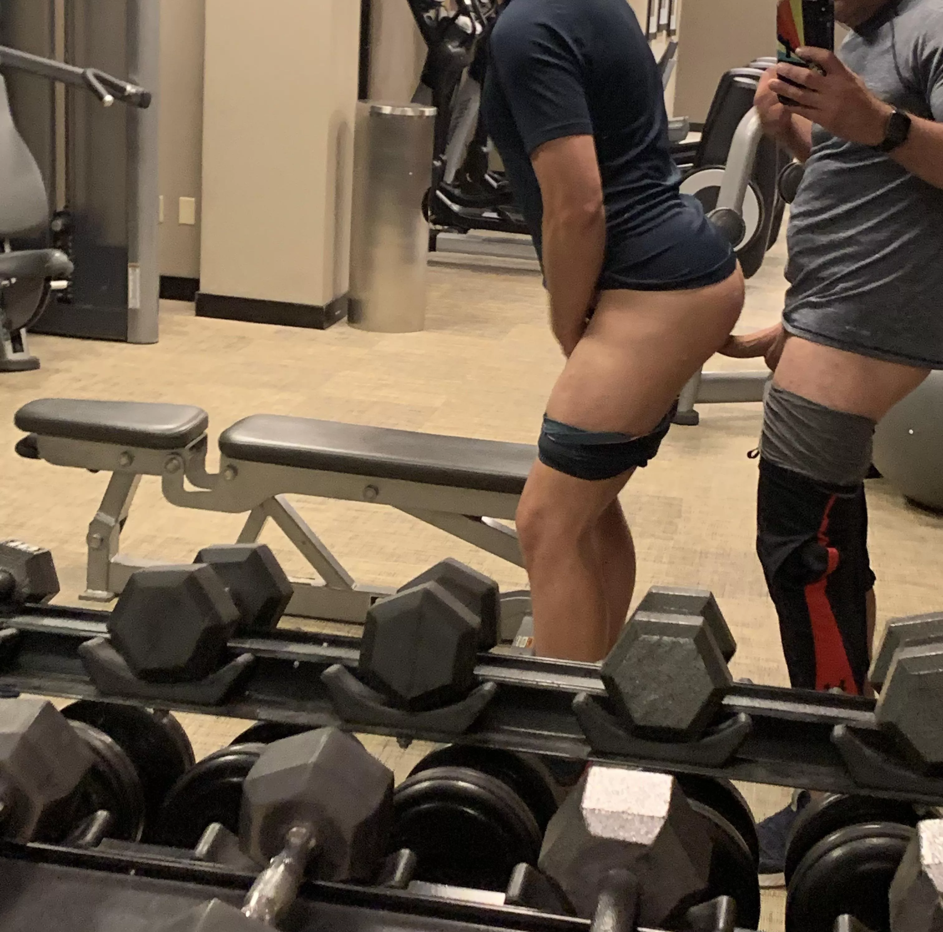 If you walked in on us like this in a hotel gym, would you join?
