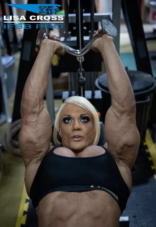 IFBB pro Lisa cross Tricep Press