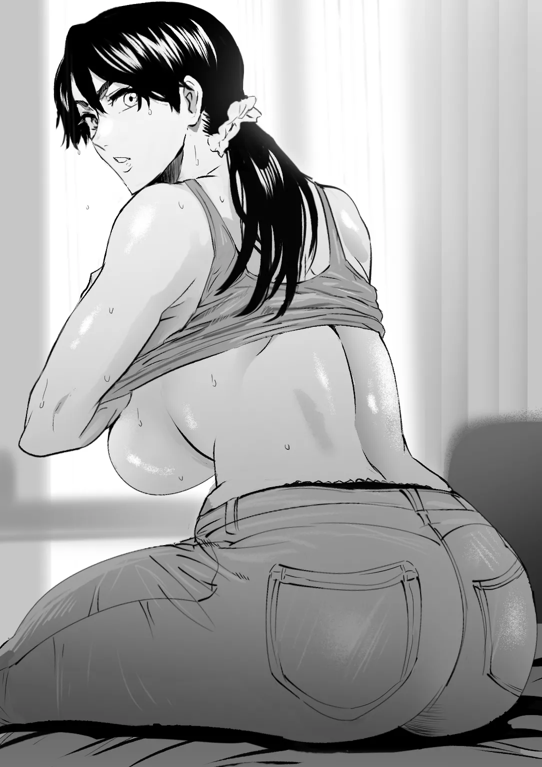 Ikumi Unagiya's backside view [Bleach]