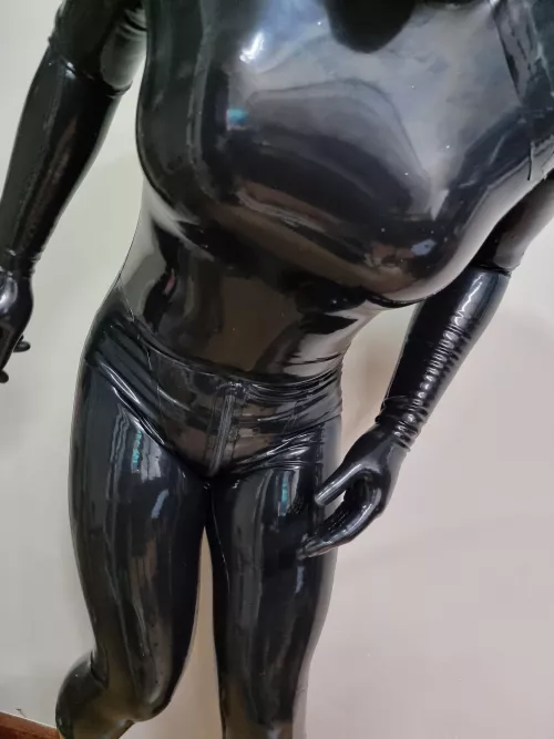 I'm all latex suit up!