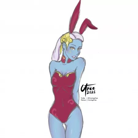 I’m Doing a Bunnysuit Sketch Everyday For All of October, Day 1: Senator Chuchi (CravingsFree)