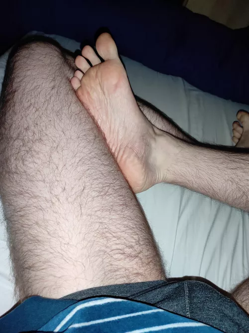 I'm feeling pretty lonely π Could you come rub my feet?